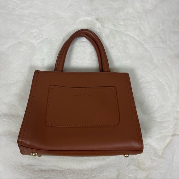 KRIS BELLA BROWN TOP HANDLE HANDBAG PURSE - Picture 7 of 10